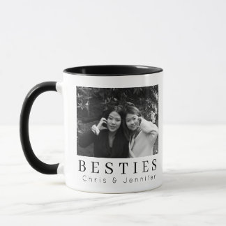 Mug Meilleures amies BFF minimalistes modernes personn