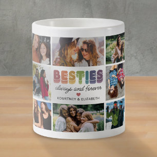 Mug Meilleures Amies Collage de Photos Coloré