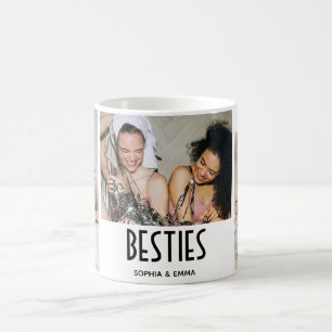 Mug Meilleures amies Collage de photos souvenir modern