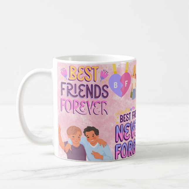Mug Meilleures Amies Pour Toujours. Célébration de l'A (Gauche)