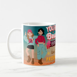 Mug Meilleures Amies Pour Toujours. Célébration de l'A