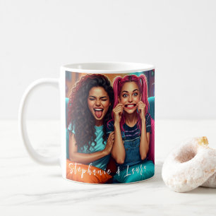 Mug Meilleures Amies Visages Drôles & Citation Inspira