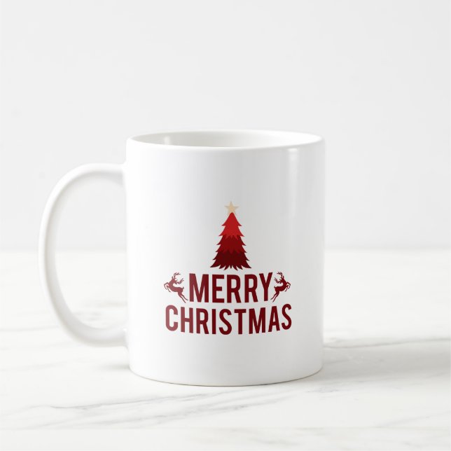 Mug Meilleures idées de fête de Noël Saison de vacance (Gauche)
