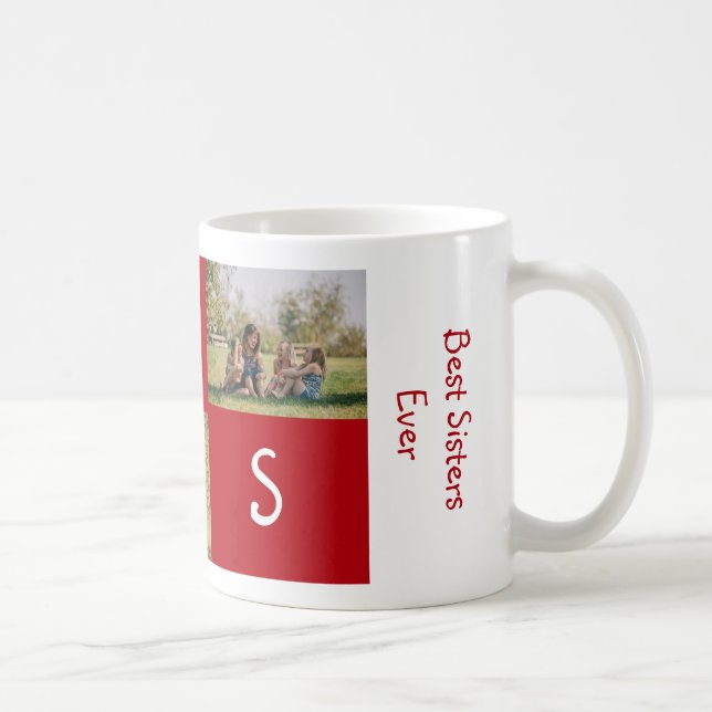 Mug Meilleures soeurs jamais aimer SIS 3 photos person (Droite)