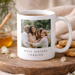 Mug Meilleures Sœurs Pour Toujours Photo Personnalisée