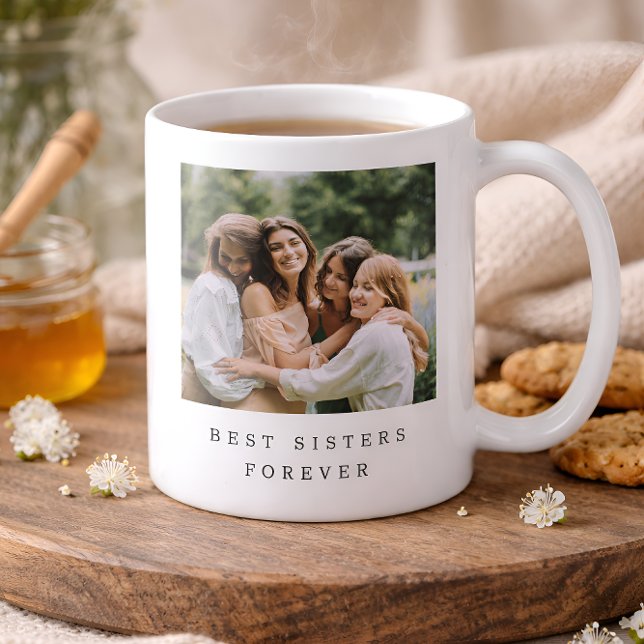 Mug Meilleures Sœurs Pour Toujours Photo Personnalisée (Créateur téléchargé)