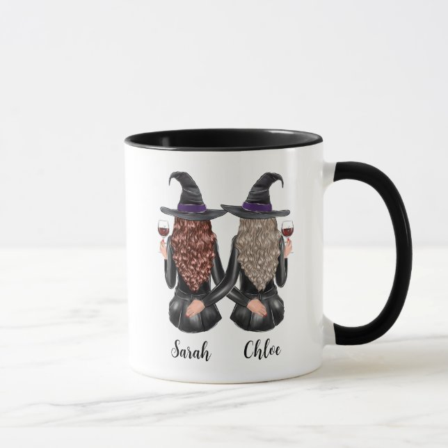 Mug Meilleures sorcières d'amis Halloween | Meilleures (Droite)