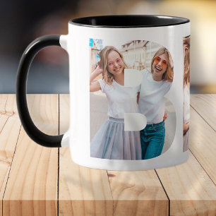 Mug Meilleurs Amis BFF Simple Moderne Photo Personnali