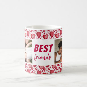 Mug Meilleurs amis motif de cœur rouge 2 Photo