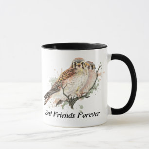 Mug Meilleurs amis pour toujours, BFF Kestrel Birds