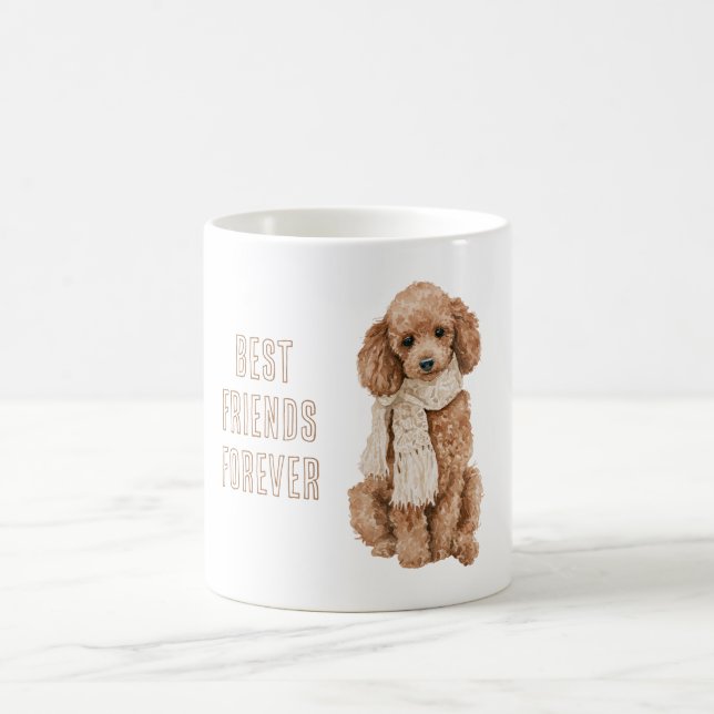 Mug Meilleurs amis pour toujours chien marron (Centre)