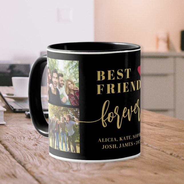 Mug Meilleurs amis pour toujours les noms de collage p (Créateur téléchargé)