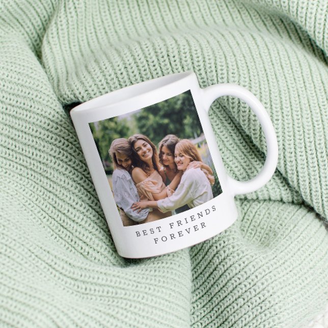 Mug Meilleurs amis pour toujours Photo personnalisée (Créateur téléchargé)