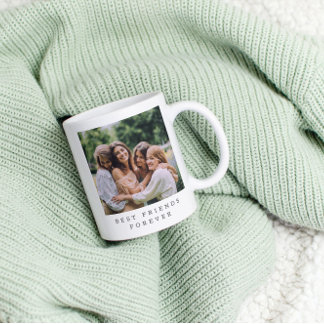 Mug Meilleurs amis pour toujours Photo personnalisée