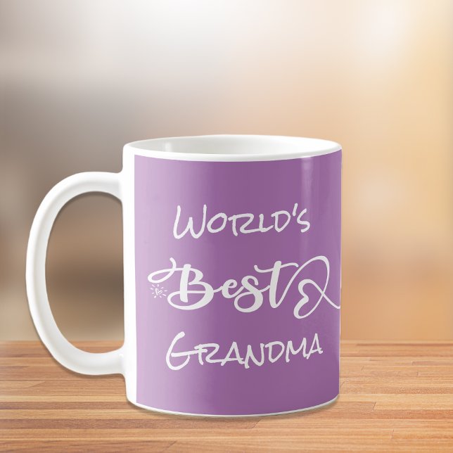 Mug Meilleurs Coeurs de grand-mère pourpres au monde (Créateur téléchargé)