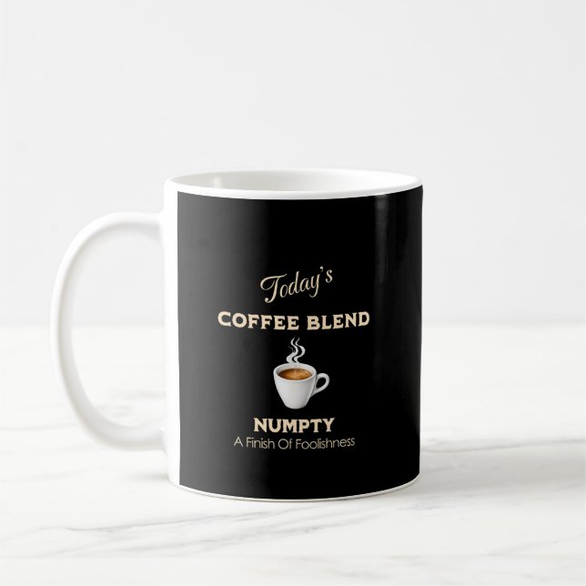 Mug Mélange de café d'aujourd'hui, Numpty (Gauche)