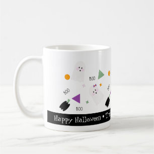 Mug Mélange de confettis colorés de fantôme d'Hallowee