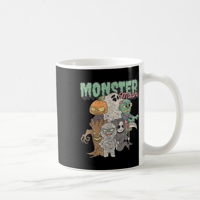 Mug Mélange de monstres drôles mignons Frankenstein Fi (Droite)