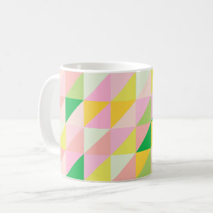 Mug Mélange Motif de maquette géométrique dans les cou