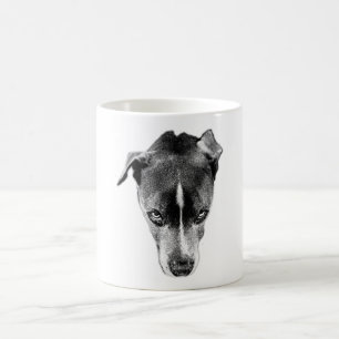 Mug Mélange Pitbull intense Mélange Monochrome Portrai