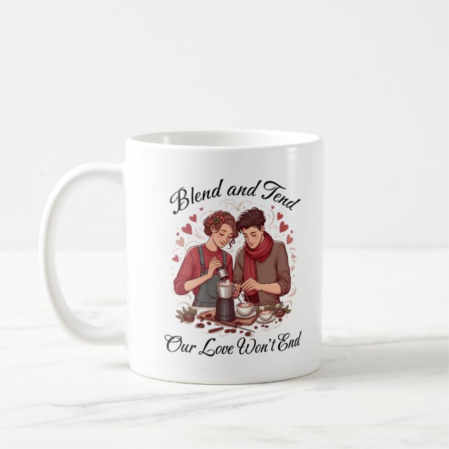 Mug Mélanger et soigner notre amour ne finira pas (Gauche)