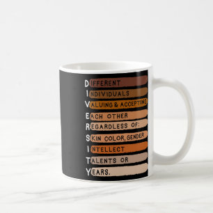 Mug Melanin Black History Mois Diversité Typographie