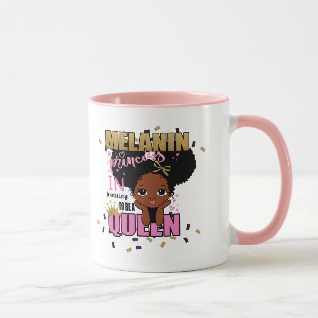 Mug Melanin Princess Training To Be Queen Lilibet Cade (Droite)