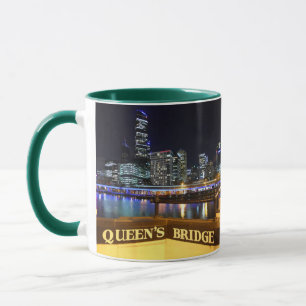 Mug Melbourne Australie Lumières CBD au-dessus du pont