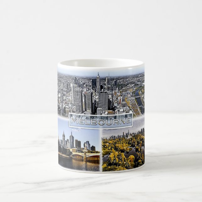 Mug Melbourne - Australie - Mosaïque - (Centre)