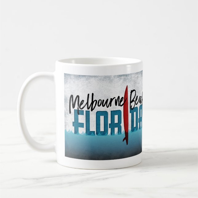 Mug Melbourne Beach Floride Surf Surf (Gauche)