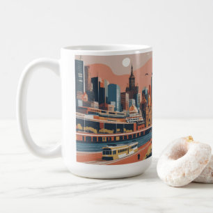 Mug Melbourne poster vintage
