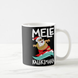 Mug Mele Kalikimaka Hawaiian Christmas Hawaii Surfing