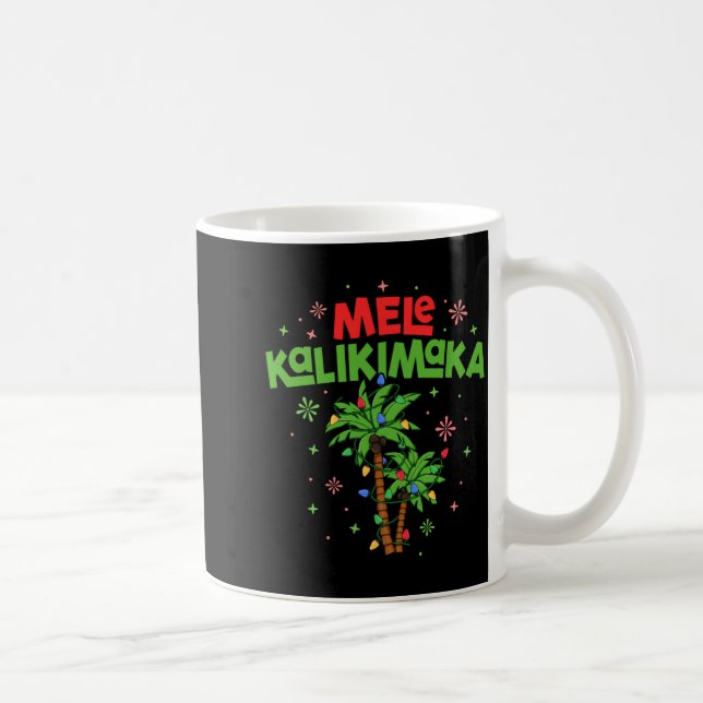 Mug Mele Kalikimaka Hawaiian Christmas Palm Tree Light (Droite)