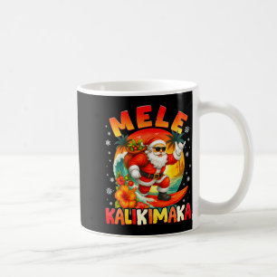 Mug Mele Kalikimaka Santa Rock On Noël Hawaïen Xma