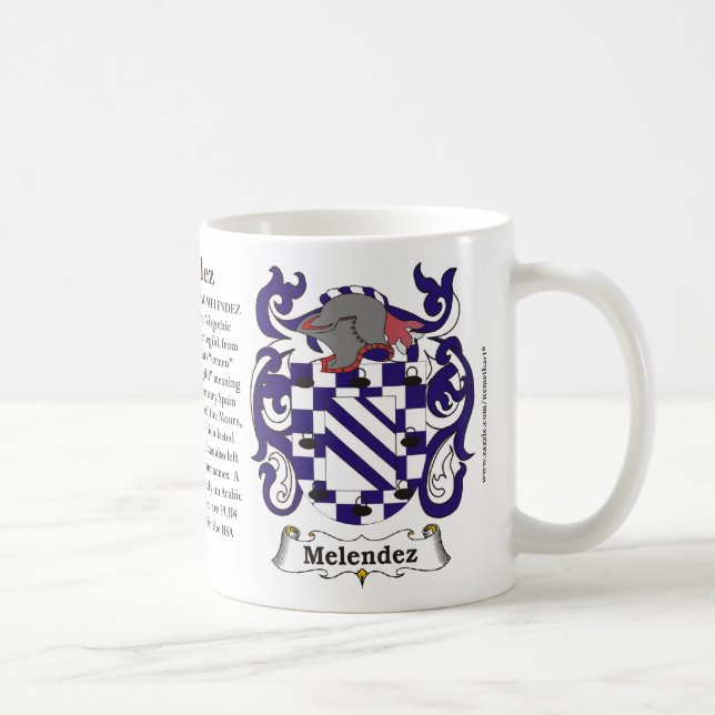 Mug Melendez, l'origine, la signification et la crête (Droite)
