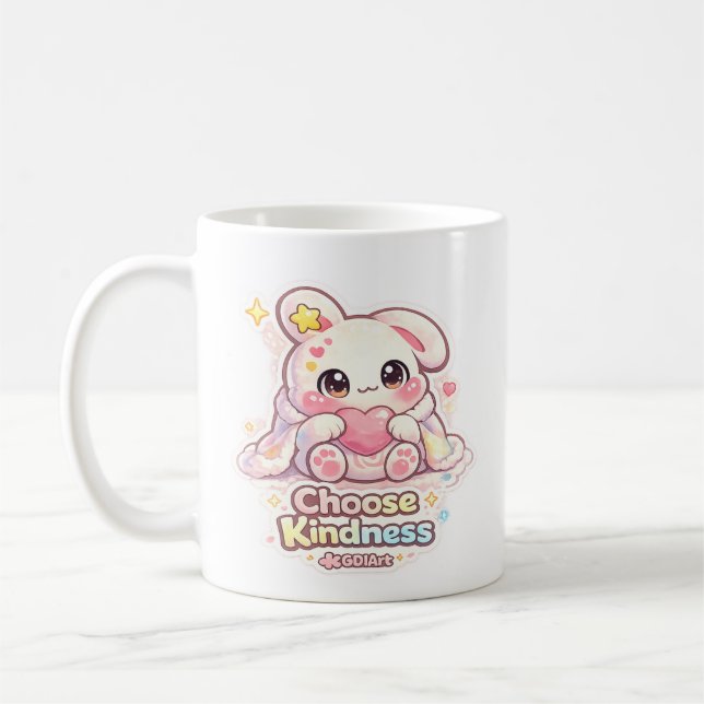 Mug  Mello the Mochi Bunny - Choose Kindness (Gauche)
