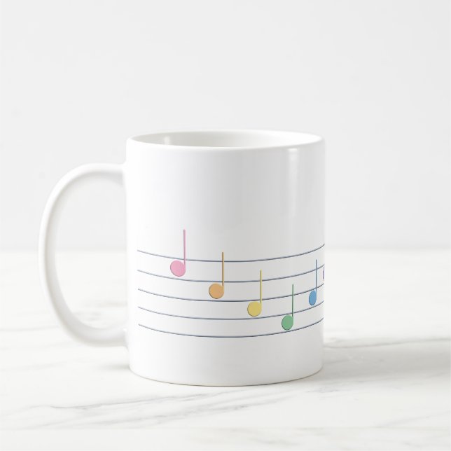 Mug Mélodie du printemps (linéaire) (Gauche)