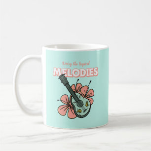 Mug Mélodies tropicales Ukulele Floral Art