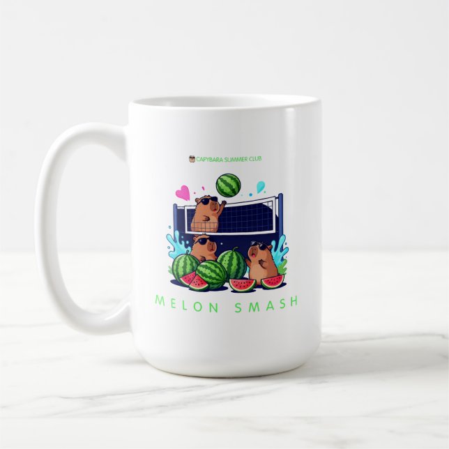 Mug Melon Smash Capybara Club Été – Capybara Mignon V (Gauche)