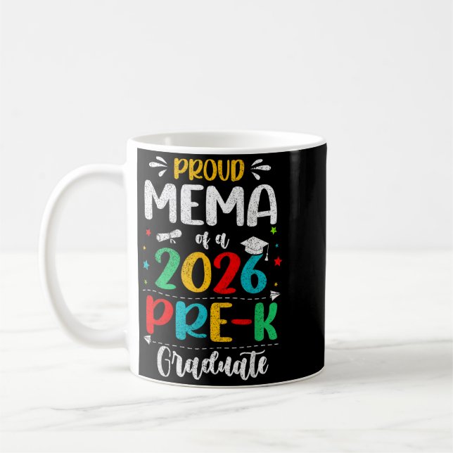Mug Mema fière d'un garçon fille enfants diplômés de P (Gauche)