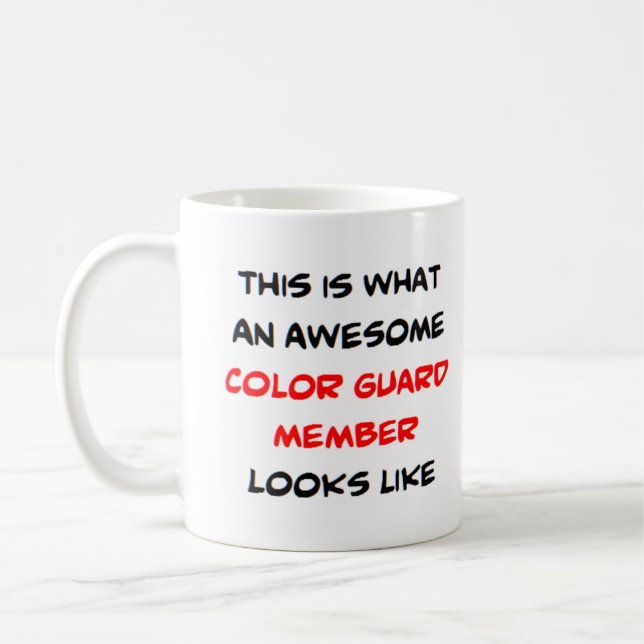 Mug membre de garde couleur, génial (Gauche)