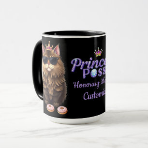 Mug Membre de la Posse Princesse Personnalisée Noir