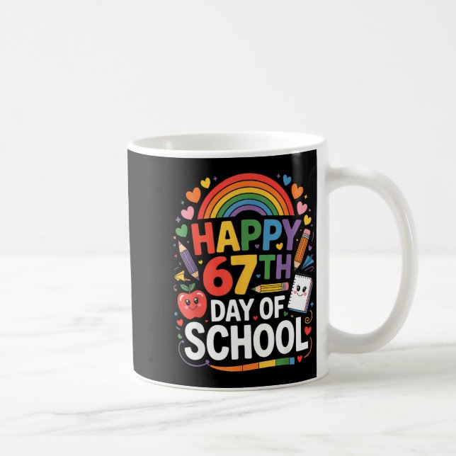 Mug Mème 67e jour d'école 67 jours d'école Ra (Droite)