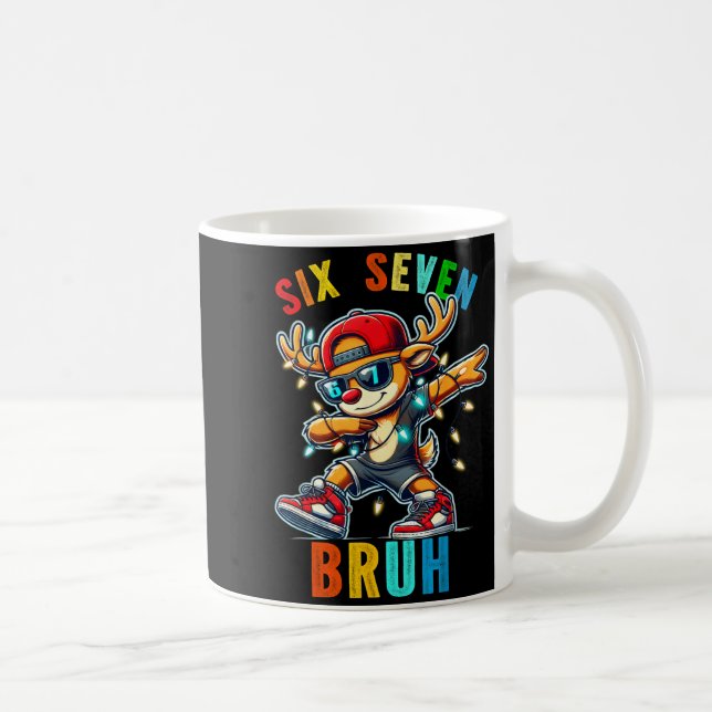 Mug Meme 6 7 Renne Dabant Six Sept Bruh Pour Hommes W (Droite)