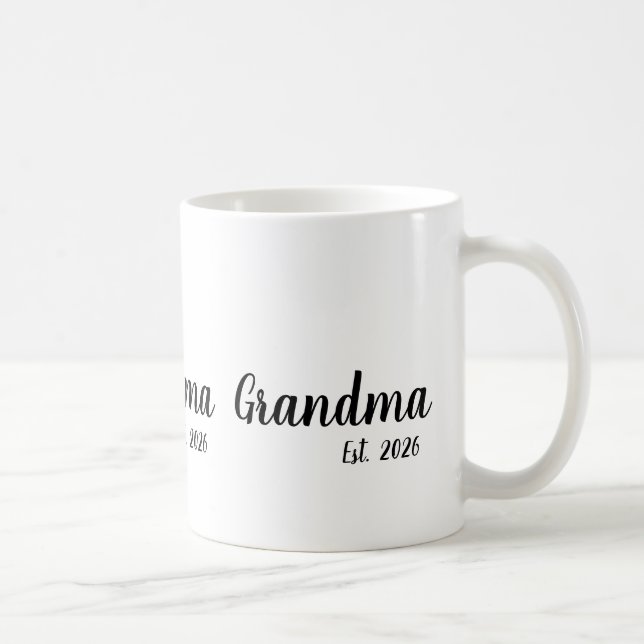 Mug Mémé a créé un nouveau cadeau pour grand-mère (Droite)