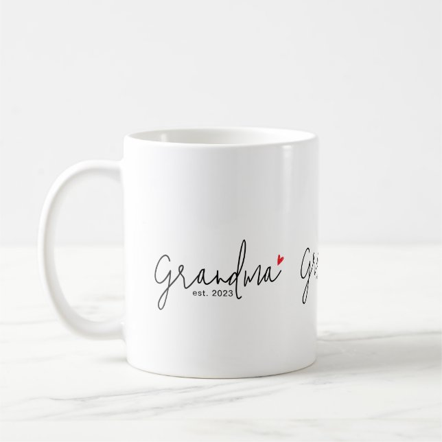 Mug Mémé a créé un nouveau cadeau pour mémé (Gauche)