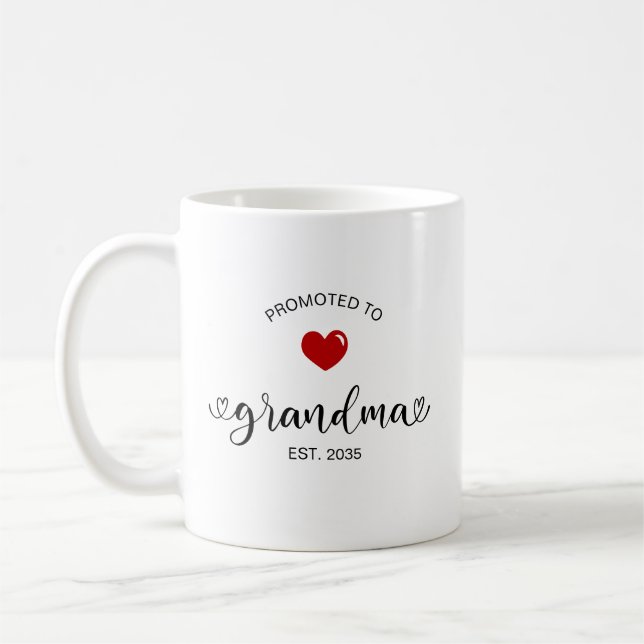 Mug Mémé a établi un nouveau cadeau pour grand-mère (Gauche)