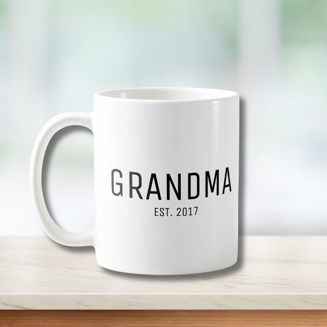 Mug Mémé a établi un nouveau cadeau pour mémé (Créateur téléchargé)
