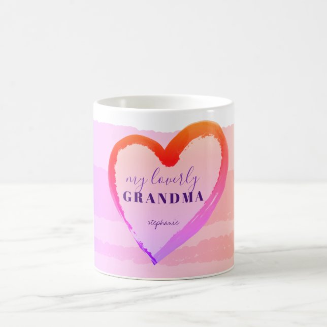 MUG MÉMÉ ADORABLE CŒUR OR ROSE (Centre)
