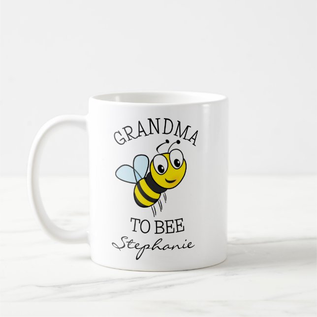 Mug Mémé adorable pour une annonce bébé drôle (Gauche)